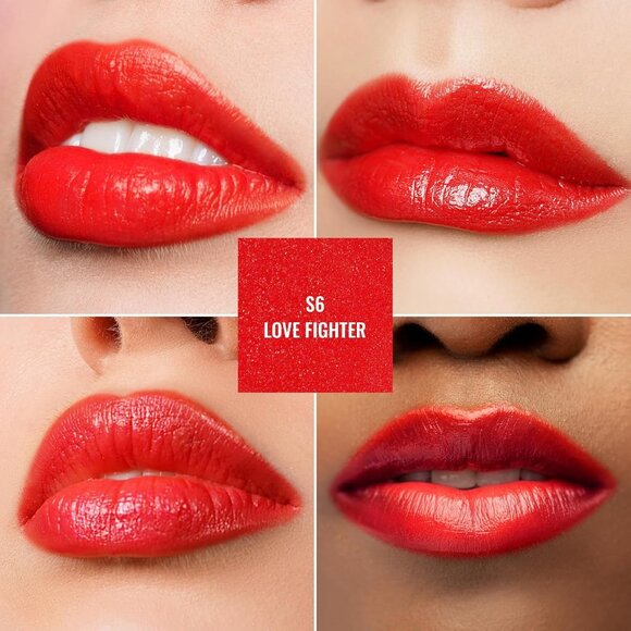 🆕 Moisturizing Red Lipstick Hydrating Juicy Look Glossy Finish Vegan Lip Color - Picture 3 of 10